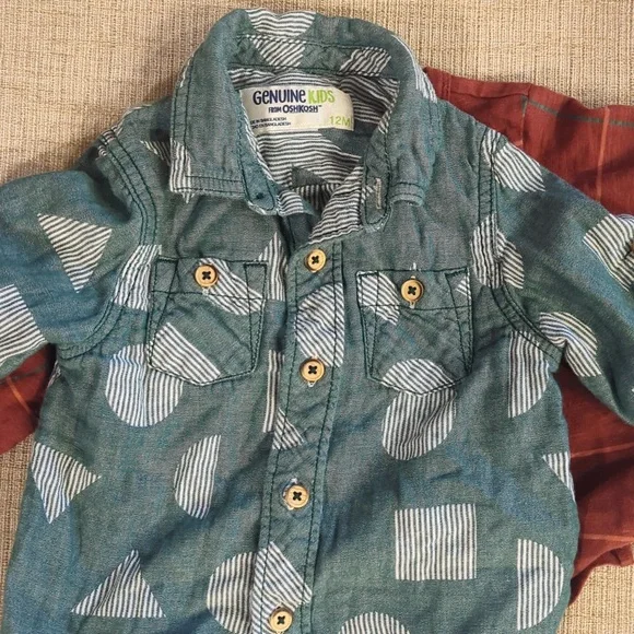 Bundle Of Baby Boys Shirts/Jacket Size 12 Months - Picture 2 of 3